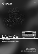 Yamaha DSP-Z9 Amplifier Owners