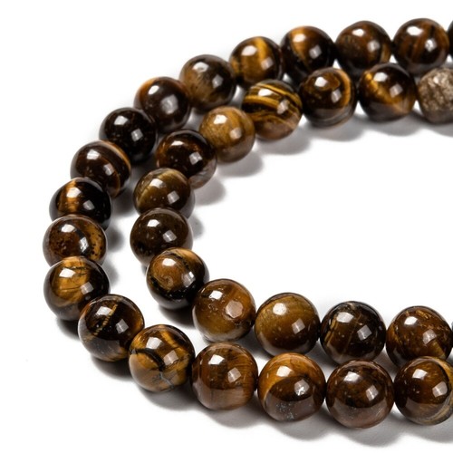 Tiger eye gemstone round beads - eye,