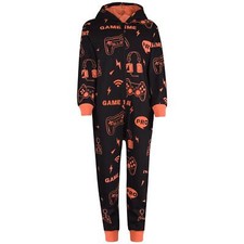 Kids Girls Boys A2Z Onesie One Piece Pyjamas Sleepsuit Game Time Costume for