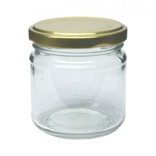 Glass Jar 212ml with Gold Lid