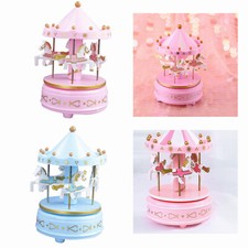 Cute Carousel Music Box Merry-Go-Round Toys For Boys Girls Kids Baby Xmas Gift