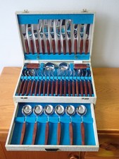 Vintage retro boxed canteen of