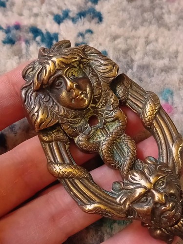 Vintage antique brass door - antique,