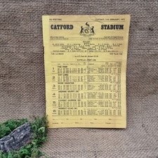 Vintage 1972 Catford Stadium