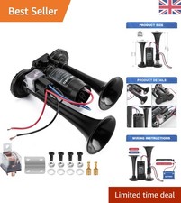 Durable Black Car Air Horn –