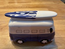 Ceramic Money Box Collectors VW Split Screen Surf Campervan/Camper Van Blue