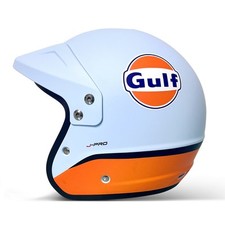 Sparco Gulf Racing J-Pro Open Face Retro Helmet - ECE 22.06 Approved