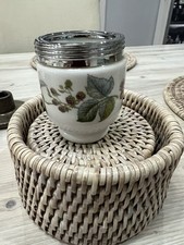 ROYAL WORCESTER FINE PORCELAIN DOUBLE EGG CODDLER ' LAVINIA ' PATTERN BLACKBERRY