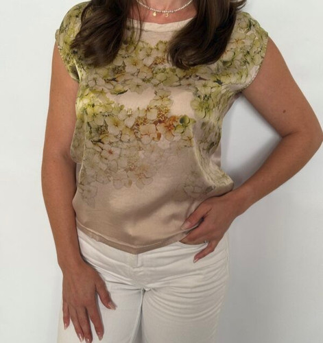 Marccain silk satin floral - satin,