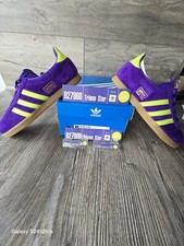 adidas trimm star size 8 Slime & Purple