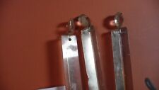 3 Original Long Cut Glass Prism Drops for Restoration Replacement (7)