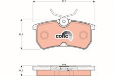 GDB1354 TRW Brake Pad Set