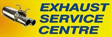 EXHAUST SERVICE CENTRE PVC OUTDOOR BANNER GARAGE WORKSHOP FENCE WALL  6002