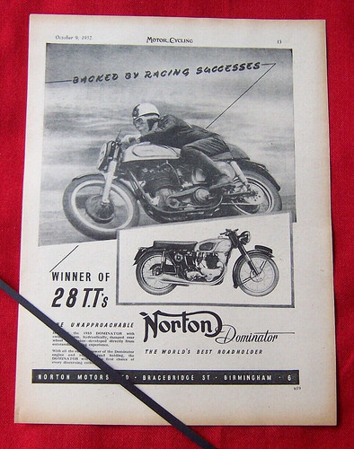 Norton dominator motorcycle - dominator,