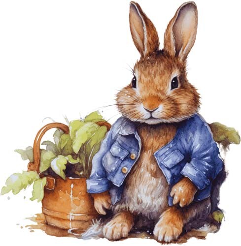 Watercolour farmer peter - farmer,
