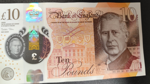 King charles ten pound - king,