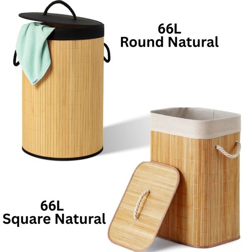 Bamboo laundry basket with - laundry,
