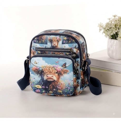 Highland cow print shoulder - ​highland,
