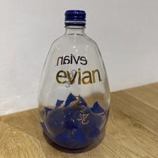 evian Special Edition 2002 1 litre Clear Blue Water Bottle empty ￼