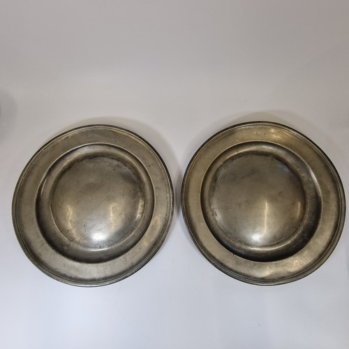 Antique pair 19thc pewter - antique,