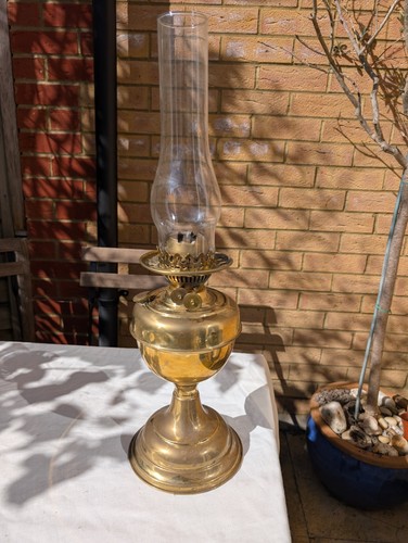Antique brass oil - brass, lamp
