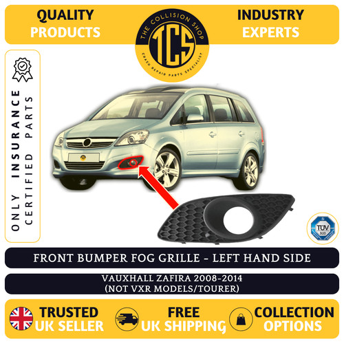 Front bumper fog grille - front, for