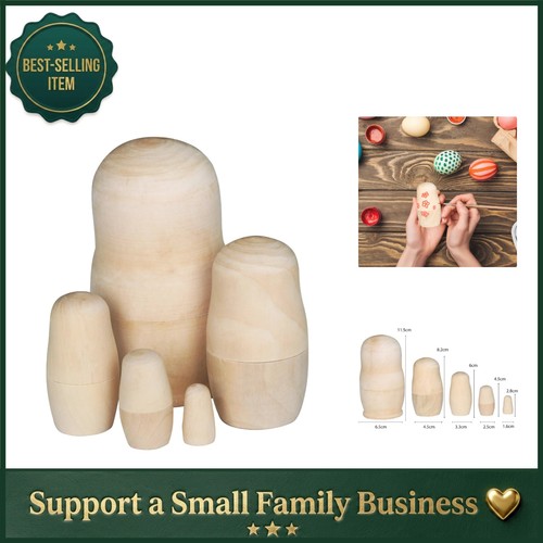Unpainted wooden russian dolls - unpainted,