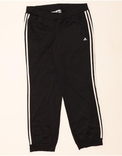 ADIDAS Womens Climalite Tracksuit Trousers Joggers UK 16/18 Large  Black BP03