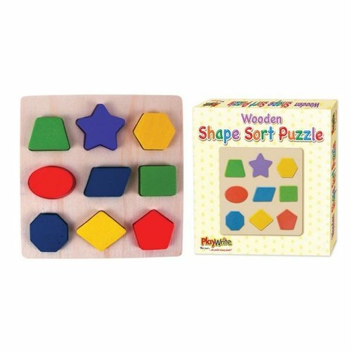 Wooden shape sort puzzle - shape,
