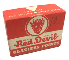 Vtg Red Devil Tools Window