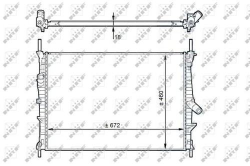 Nrf radiator for ford transit - ford,