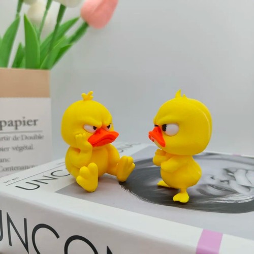 Angry duck statue - statue, funny