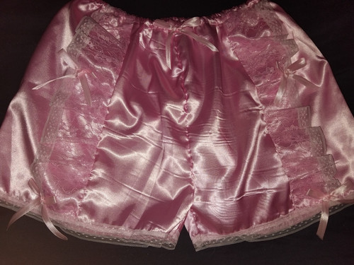 Adult baby sissy pink satin - adult,