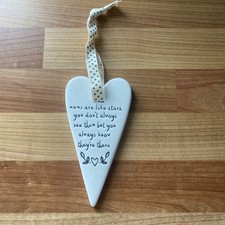 1 X White Ceramic Hanging