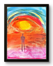 Bold Colorful Abstract Figure
