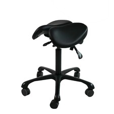 Master Massage Berkeley Ergonomic Split Style Saddle Stool in Black