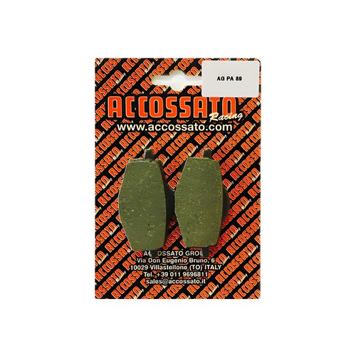 Rear recessed brake pads - rear, for