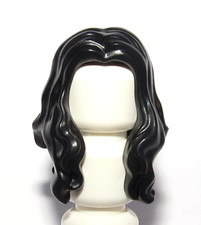 Lego Hair Wig For Minifigure Long Black Over Shoulder Vampire Bride Hallowen