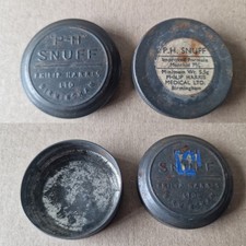Pair of Vintage Snuff Tins
