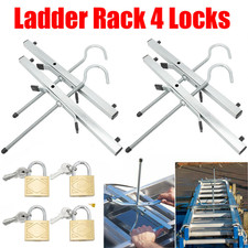 ?2/4 Pack Universal Fitting Lockable Heavy Duty Car Van Roof Rack Ladder Clamps
