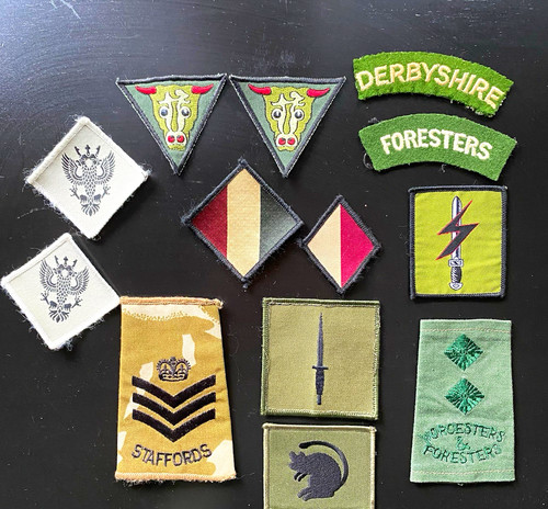 British military cloth badges - military,