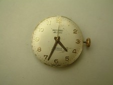 Vintage GENTS RECORD DE LUXE 650 Hand Winding watch Movement Working