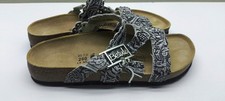 Betula Birkenstock patterned slip on slider sandals size 7 NEW