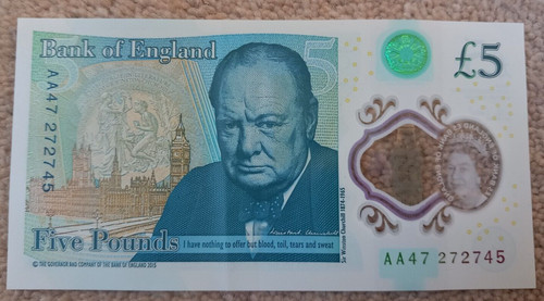 Aa47 272745 pound note - aa47,