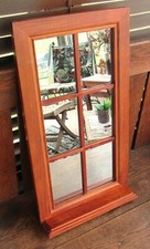 mirror window shelf wood