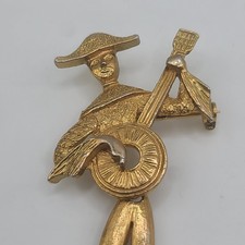 Vintage Banjo Brooch