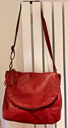 Handbag women red leather - women's,