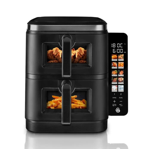 Swan twin stack air fryer - swan,