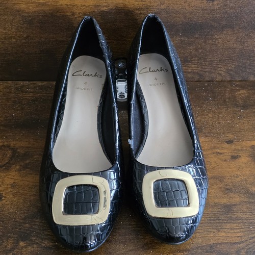 Clarks wide fit black - fit,