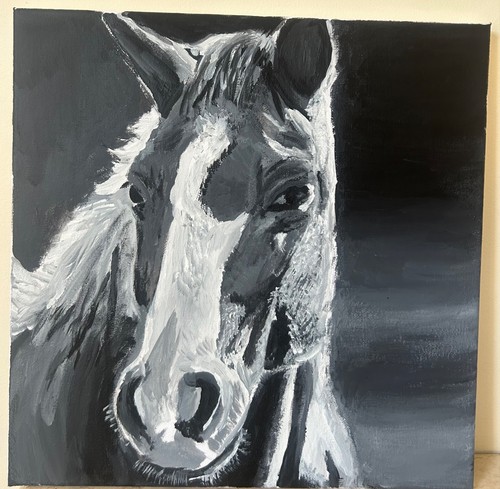 Original horse acrylic - original,
